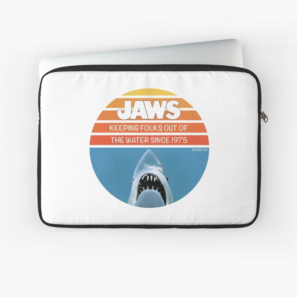 Laptop Sleeve Jaws: Keeping Folks Out Of The Water Since 1975, Shark Movie 10 12 13 15 17 Inch Case Notebook Tablet Carrying Bag Cover 7802738437034