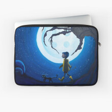 BearLad 10-17 Inch Laptop Sleeve - Water-Resistant Neoprene Case with Padding, Slim Dual-Zipper, Colorful Front Artwork