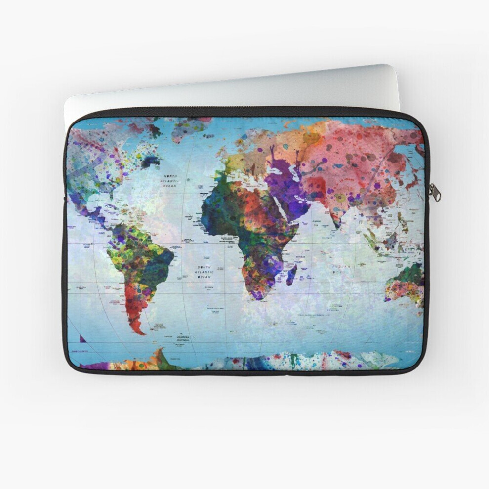 Laptop Sleeve Map Of The World 10 12 13 15 17 Inch Case Notebook Tablet Carrying Bag Cover 7802738455847