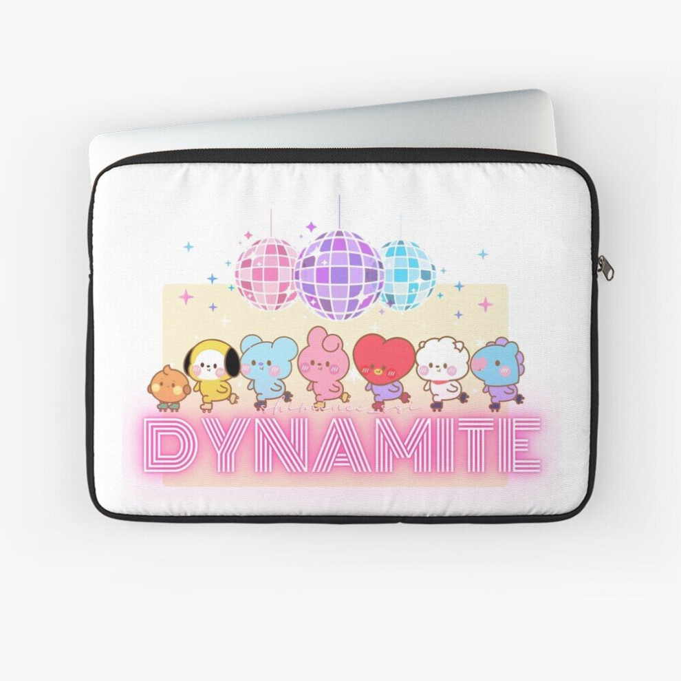 Laptop Sleeve Kawaii Cute Bts Bt21 Characters Of Ot7 - At The Roller Skating Rink 10 12 13 15 17 Inch Case Notebook Tablet Carrying Bag Cover 7802738477856