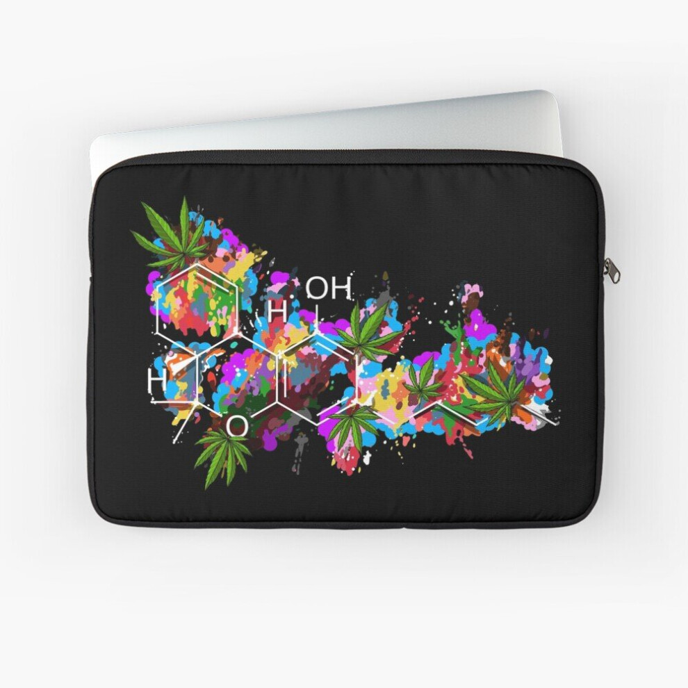 Laptop Sleeve Weed Thc Molecule 10 12 13 15 17 Inch Case Notebook Tablet Carrying Bag Cover 7802738497595