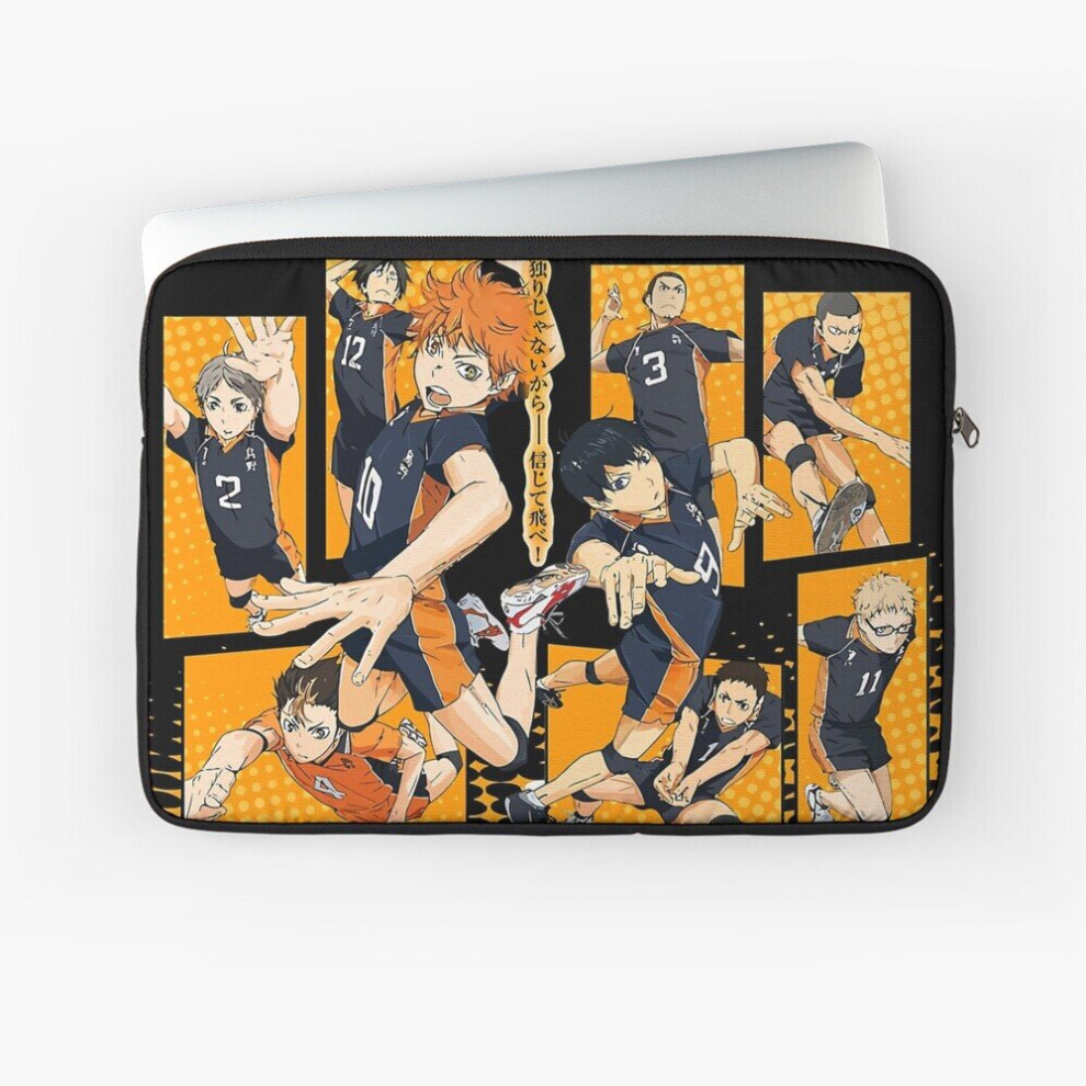Laptop Sleeve Haikyuu!! Karasuno Team Fight 10 12 13 15 17 Inch Case Notebook Tablet Carrying Bag Cover 7802738420197
