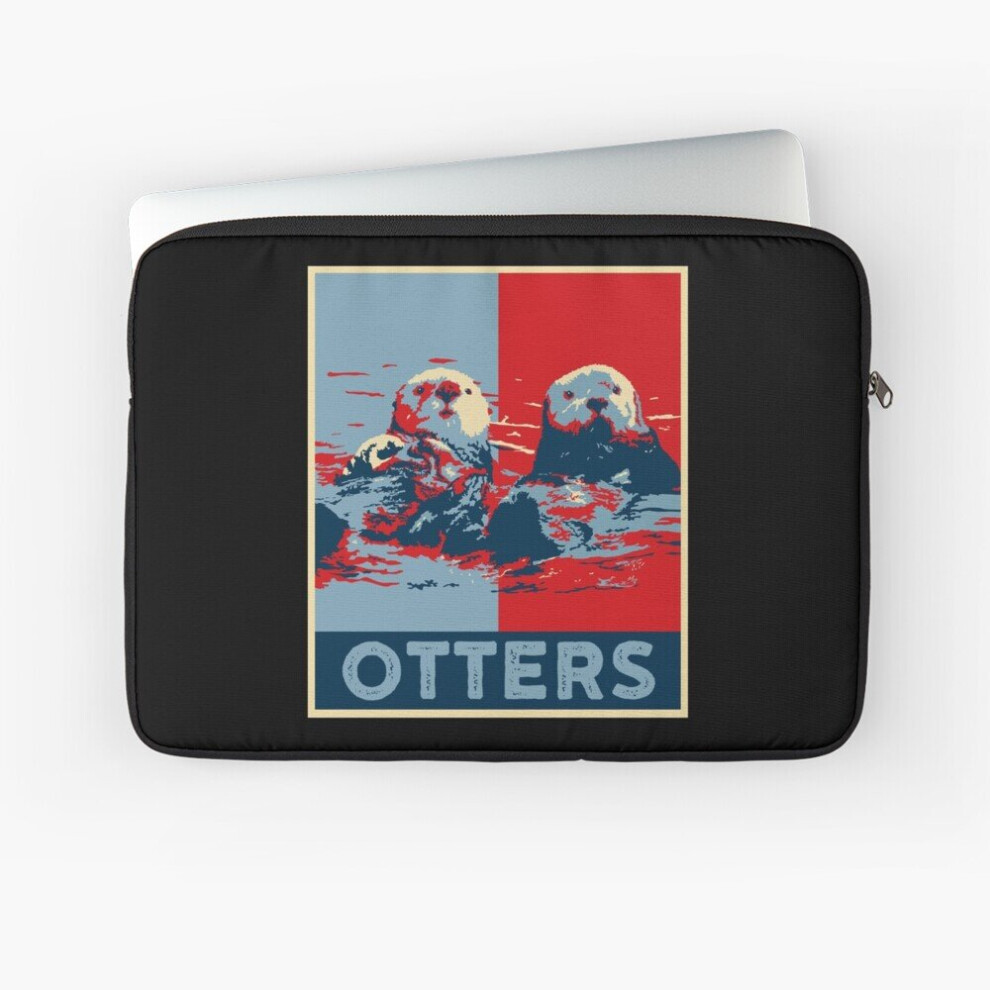 Laptop Sleeve Vintage Otter Shirt Men Sea Otter Gift Kids Cute Otter 10 12 13 15 17 Inch Case Notebook Tablet Carrying Bag Cover 7802738493252