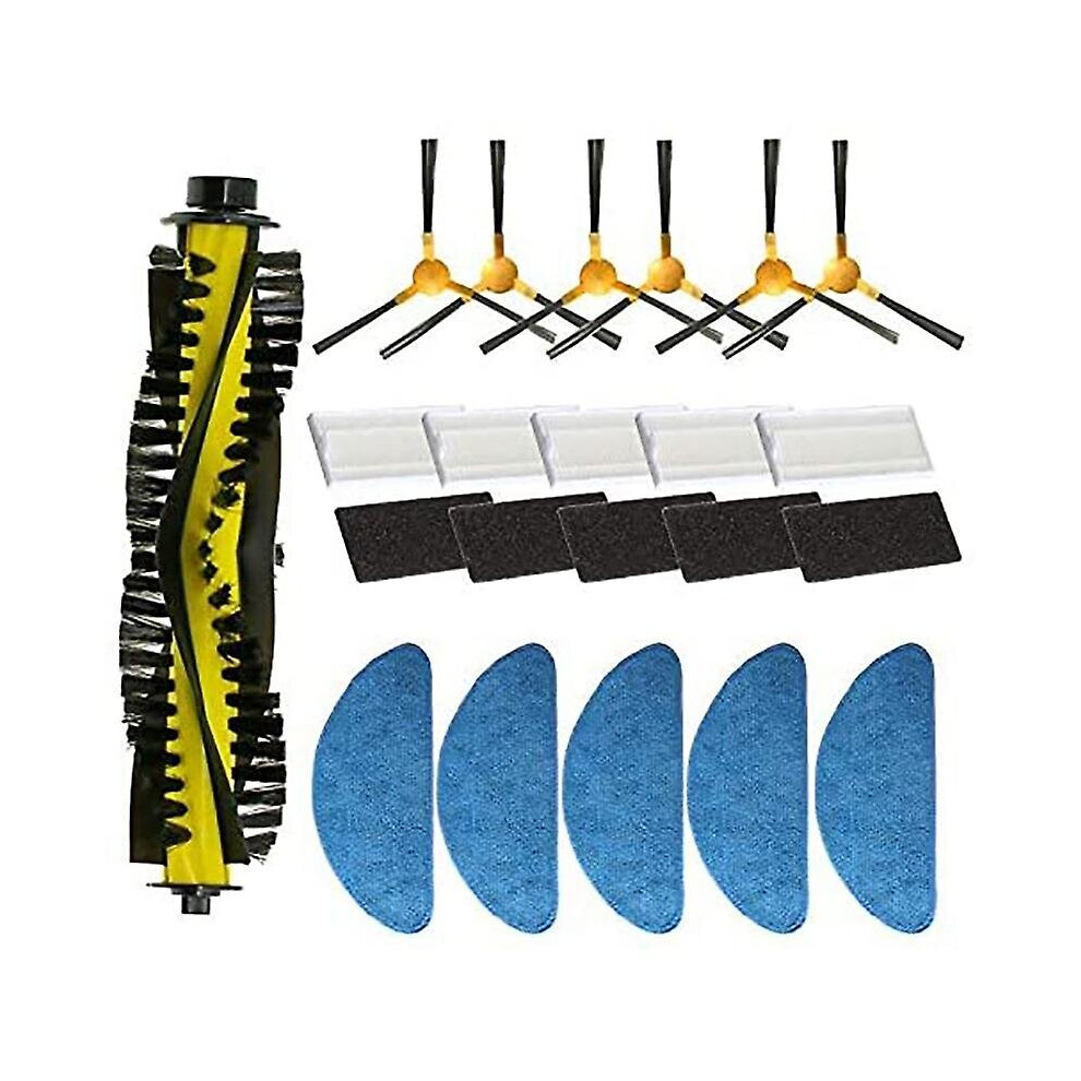 Replacement Parts Side Brush Filter Mop Roller Brush For Mamibot Exvac660 Robot Vacuum Cleaner Acce