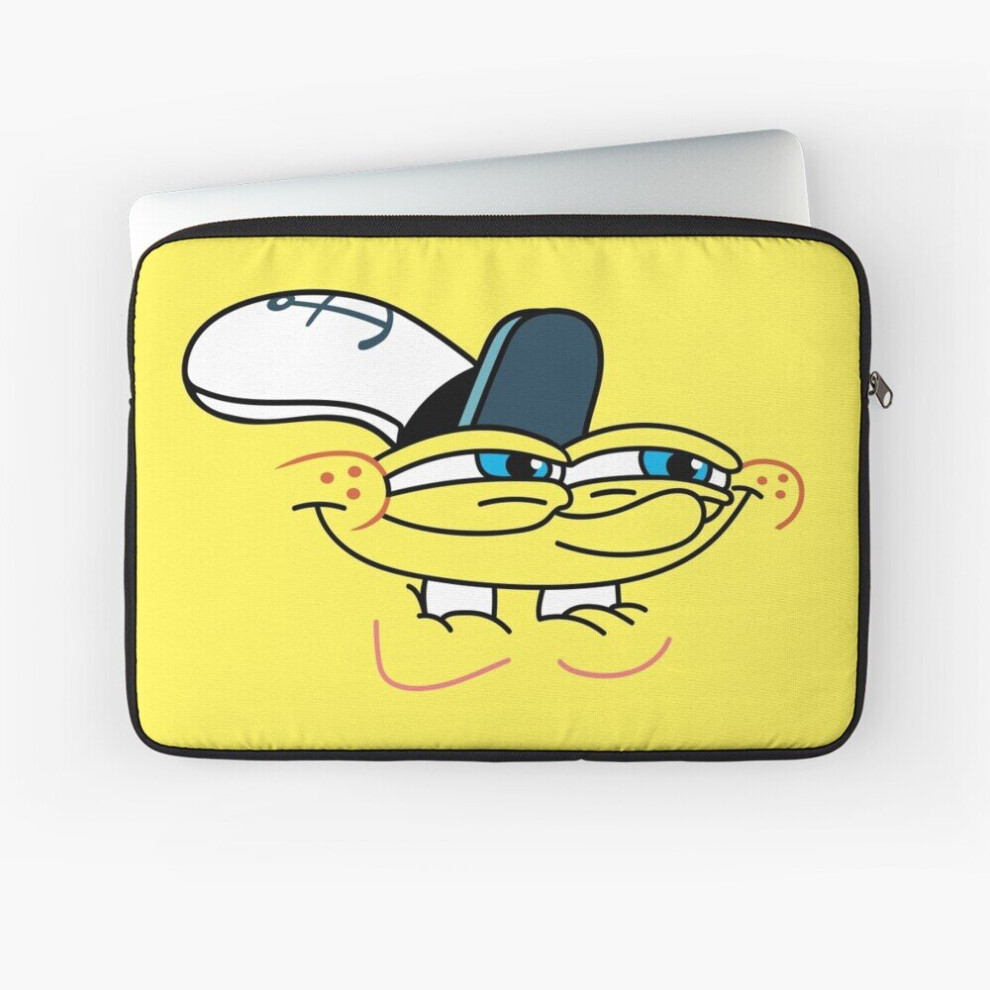 Laptop Sleeve Spongebob Smirk Face 10 12 13 15 17 Inch Case Notebook Tablet Carrying Bag Cover 7802738487381