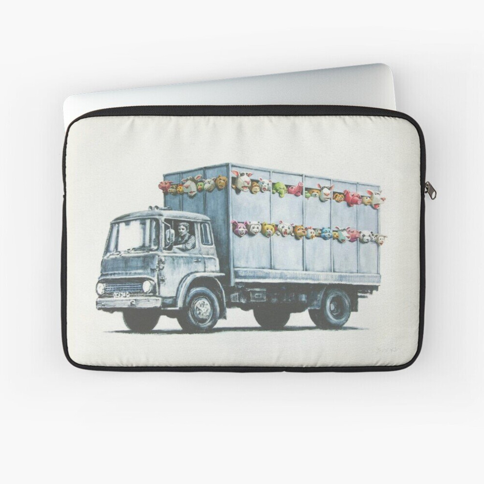 Laptop Sleeve Banksy Sirens Of The Lambs Slash Meat Truck 10 12 13 15 17 Inch Case Notebook Tablet Carrying Bag Cover 7802738510683