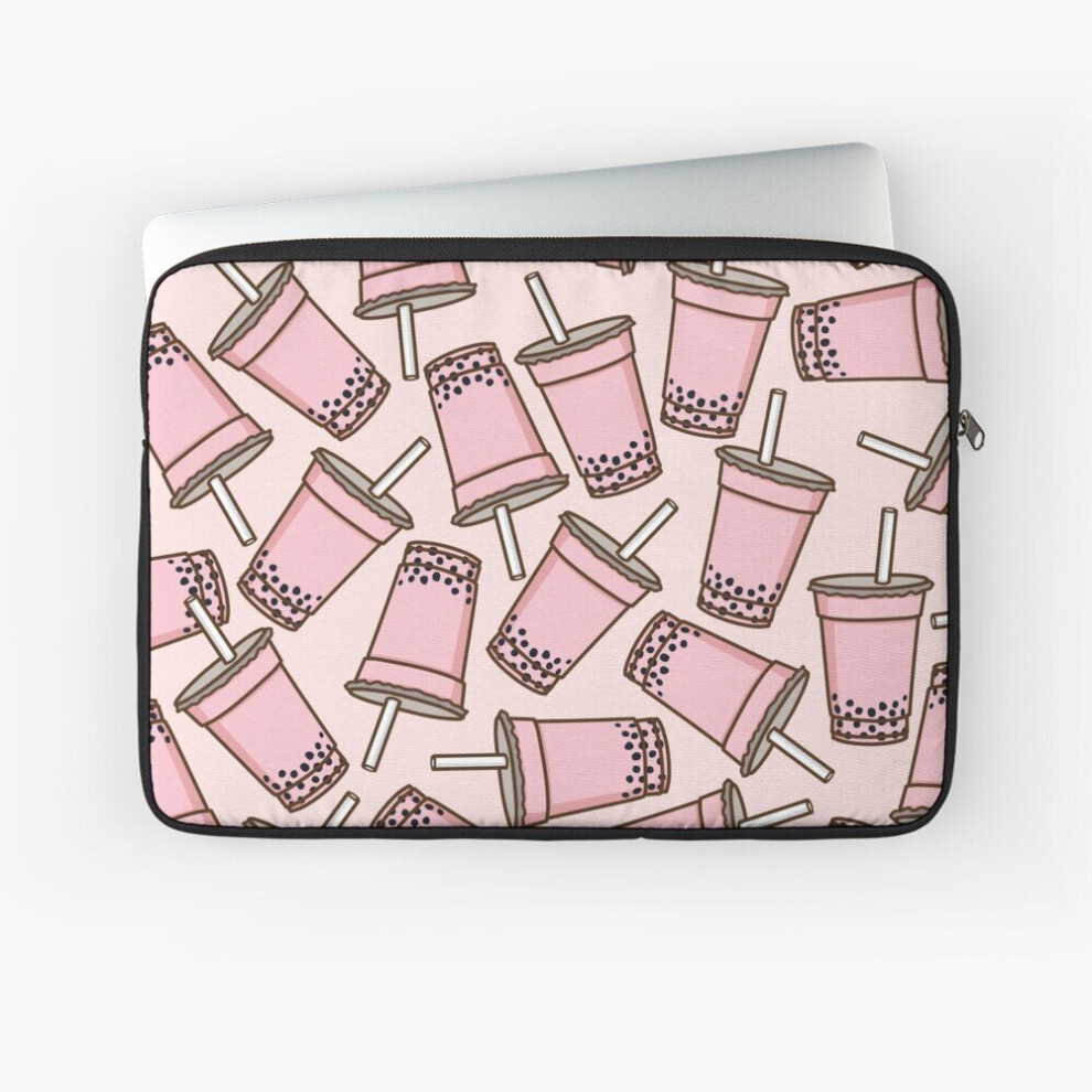 Laptop Sleeve Strawberry Bubble Tea 10 12 13 15 17 Inch Case Notebook Tablet Carrying Bag Cover 7802738469547