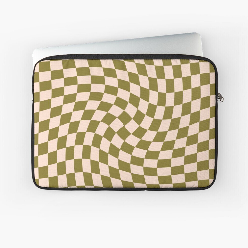 Laptop Sleeve Check Vi - Moss Twist 10 12 13 15 17 Inch Case Notebook Tablet Carrying Bag Cover Green 7802738423532