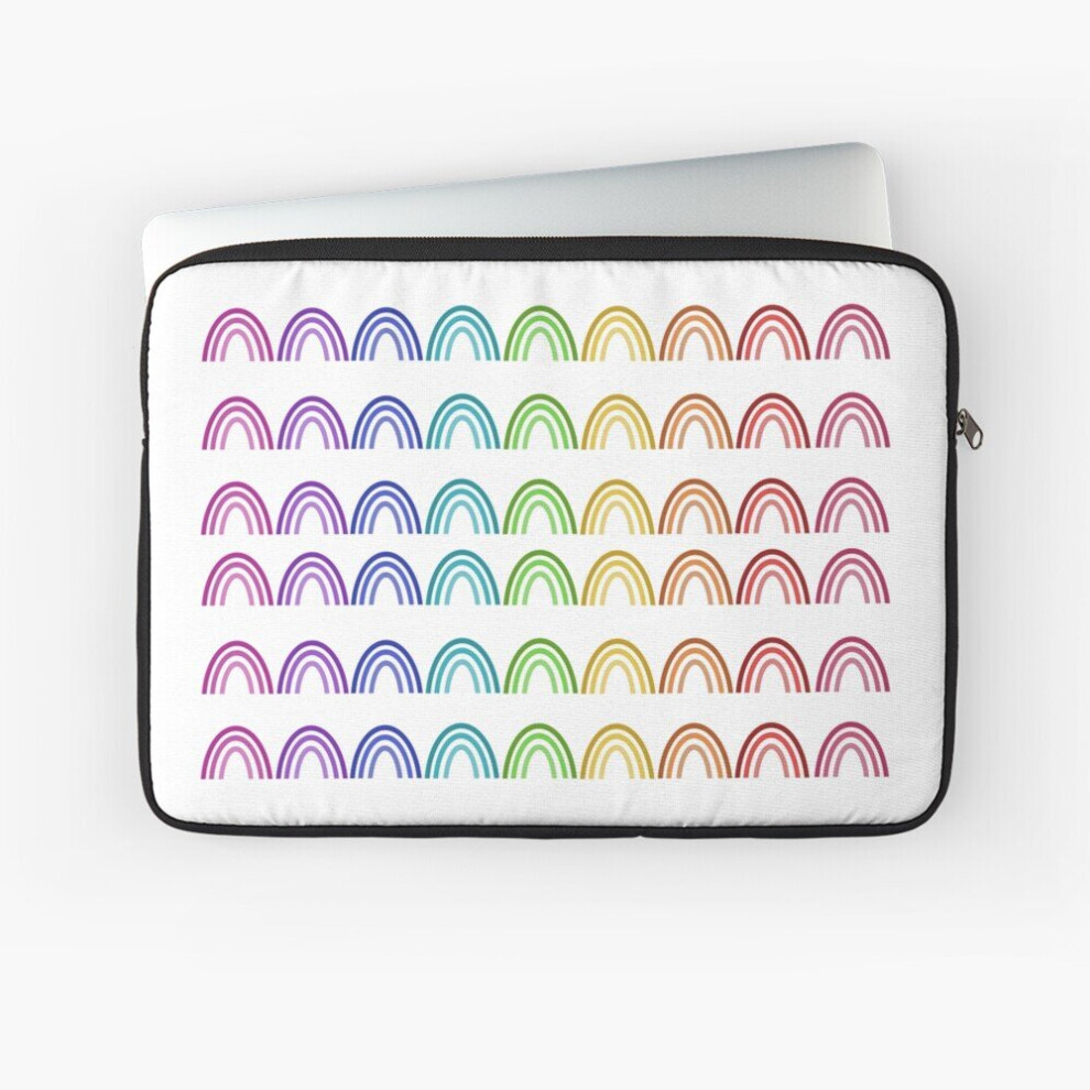 Laptop Sleeve Monochromatic Rainbow 10 12 13 15 17 Inch Case Notebook Tablet Carrying Bag Cover 7802738492934
