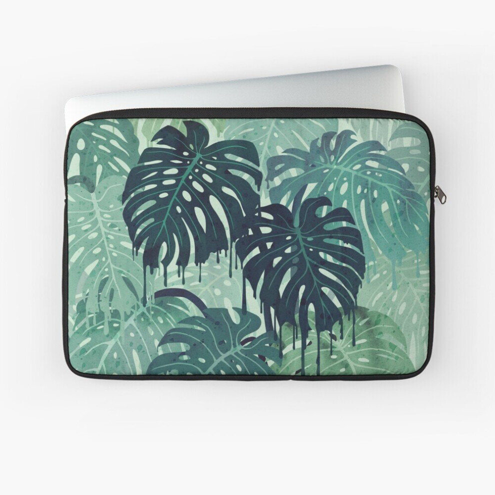 Laptop Sleeve Monstera Melt (In ) 10 12 13 15 17 Inch Case Notebook Tablet Carrying Bag Cover Green 7802738436464
