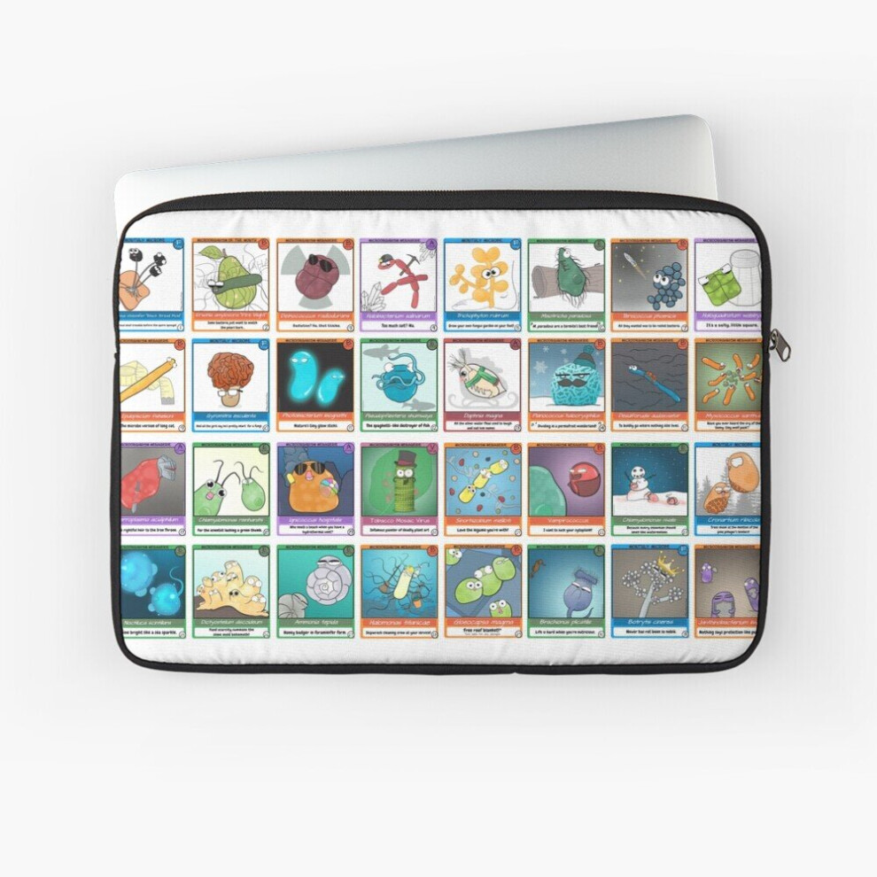 Laptop Sleeve Microbe Menagerie Trading Cards 10 12 13 15 17 Inch Case Notebook Tablet Carrying Bag Cover 7802738450767