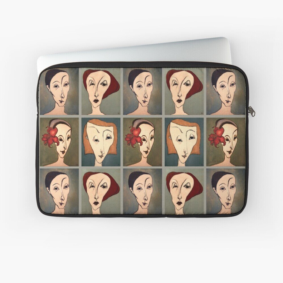 Laptop Sleeve Four Character Portraits In Oil 10 12 13 15 17 Inch Case Notebook Tablet Carrying Bag Cover 7802738455199
