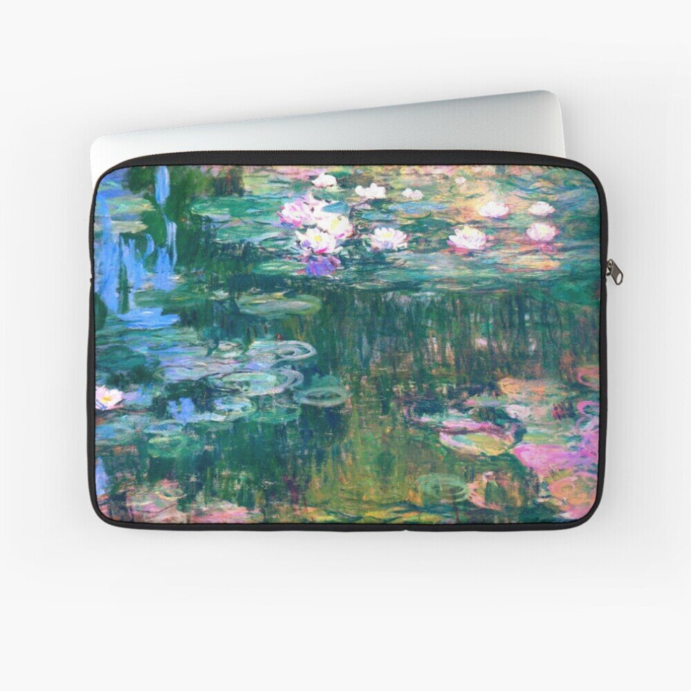 Laptop Sleeve Water Lilies Monet 10 12 13 15 17 Inch Case Notebook Tablet Carrying Bag Cover 7802738427714