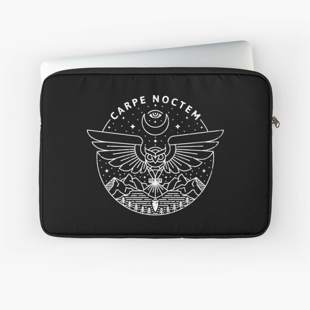 Laptop Sleeve Carpe Noctem / 10 12 13 15 17 Inch Case Notebook Tablet Carrying Bag Cover White 7802738425864