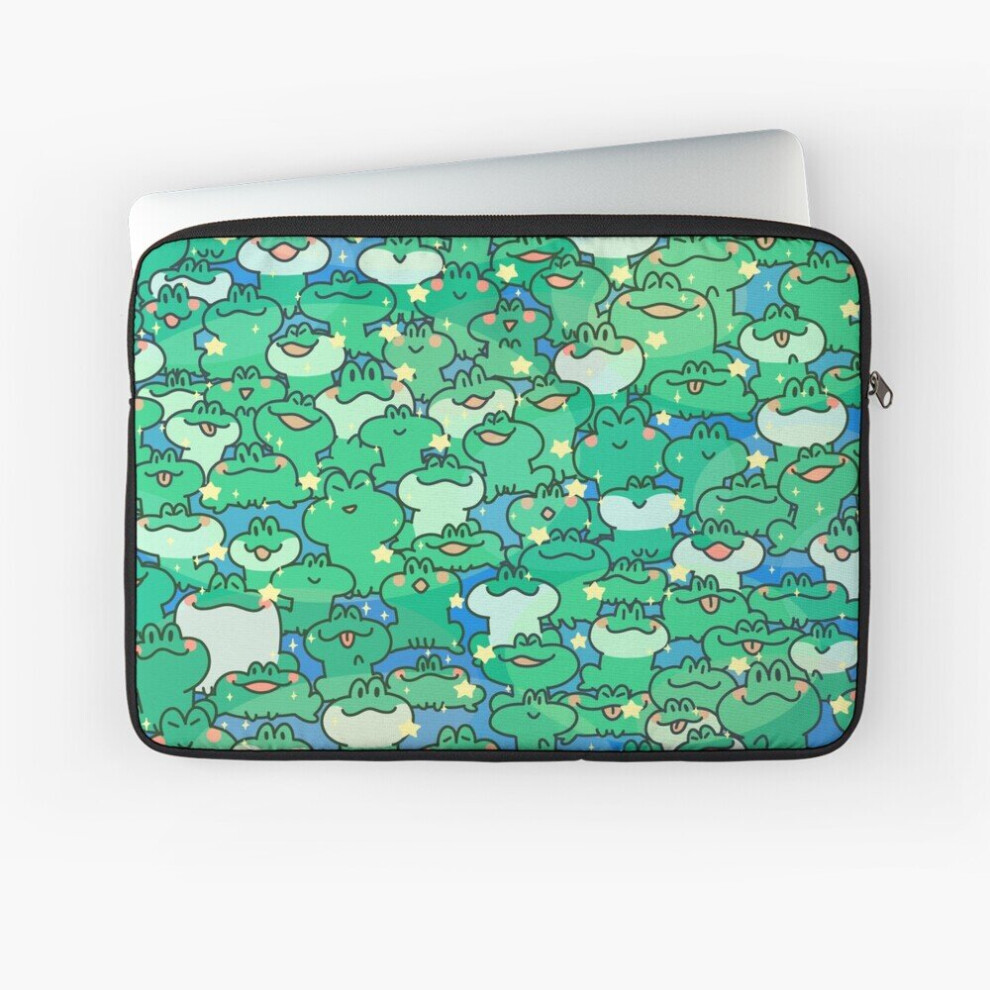 Laptop Sleeve Frog Party 10 12 13 15 17 Inch Case Notebook Tablet Carrying Bag Cover 7802738447354