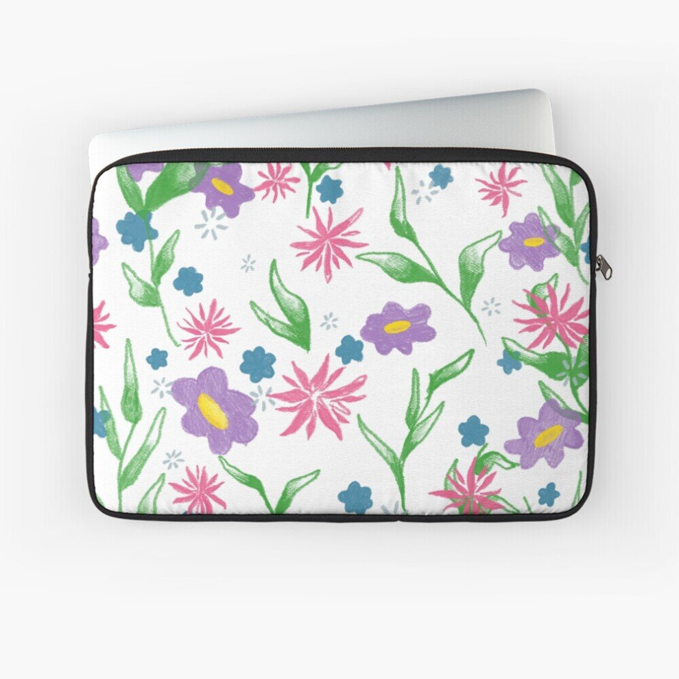 Laptop Sleeve Flower Patch 10 12 13 15 17 Inch Case Notebook Tablet Carrying Bag Cover 7802738491166