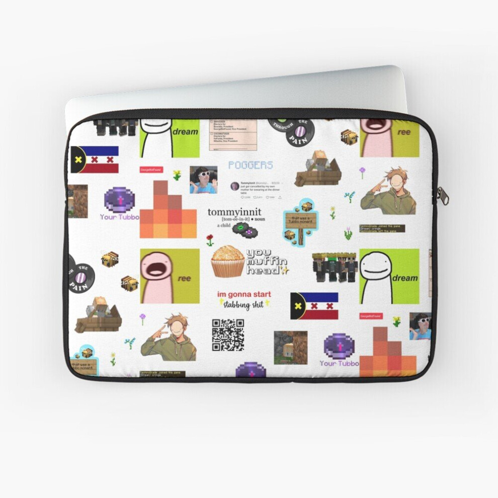 Laptop Sleeve Dream Smp Memes 10 12 13 15 17 Inch Case Notebook Tablet Carrying Bag Cover 7802738438932
