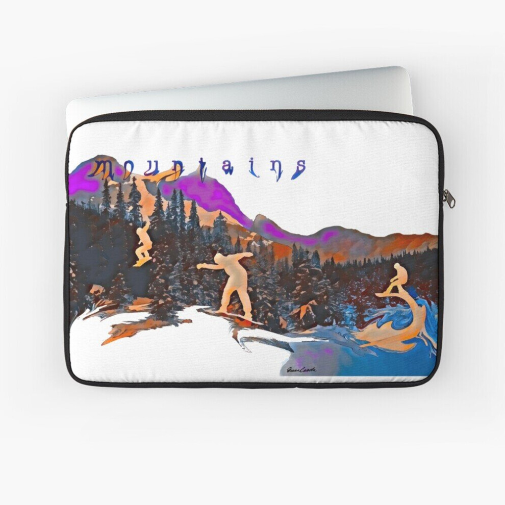 Laptop Sleeve Snowboard Fan 10 12 13 15 17 Inch Case Notebook Tablet Carrying Bag Cover 7802738517958