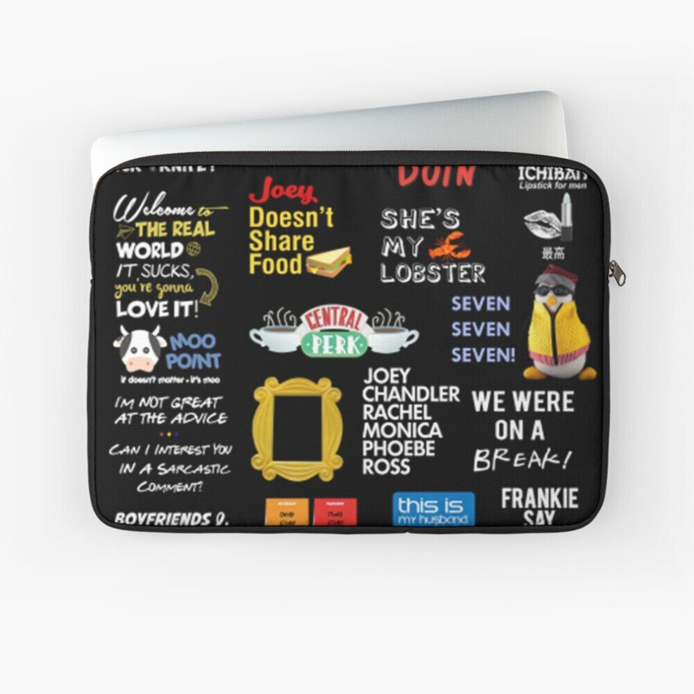 Laptop Sleeve Friends Quotes 10 12 13 15 17 Inch Case Notebook Tablet Carrying Bag Cover 7802738414127