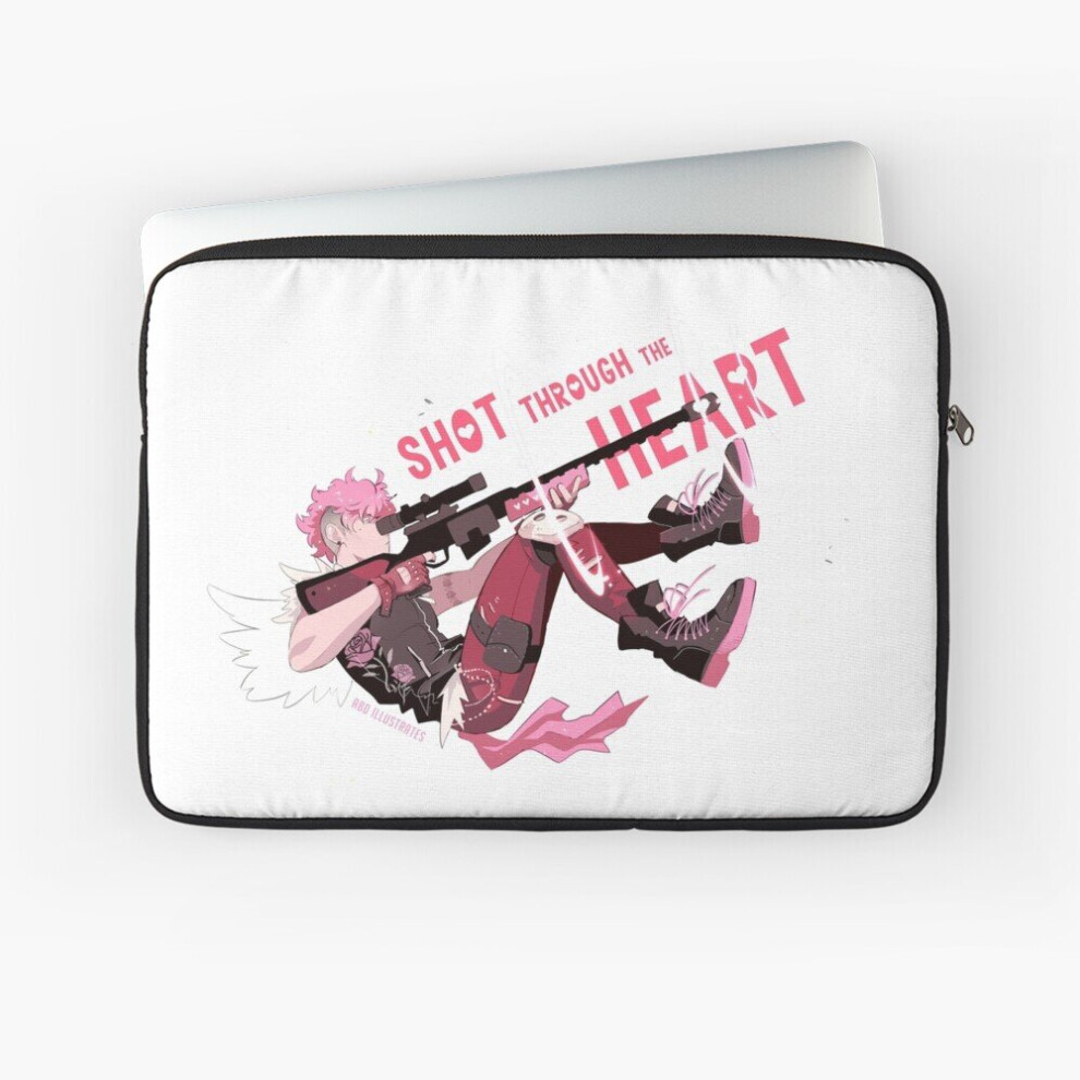 Laptop Sleeve Shot Through The Heart 10 12 13 15 17 Inch Case Notebook Tablet Carrying Bag Cover 7802738436273