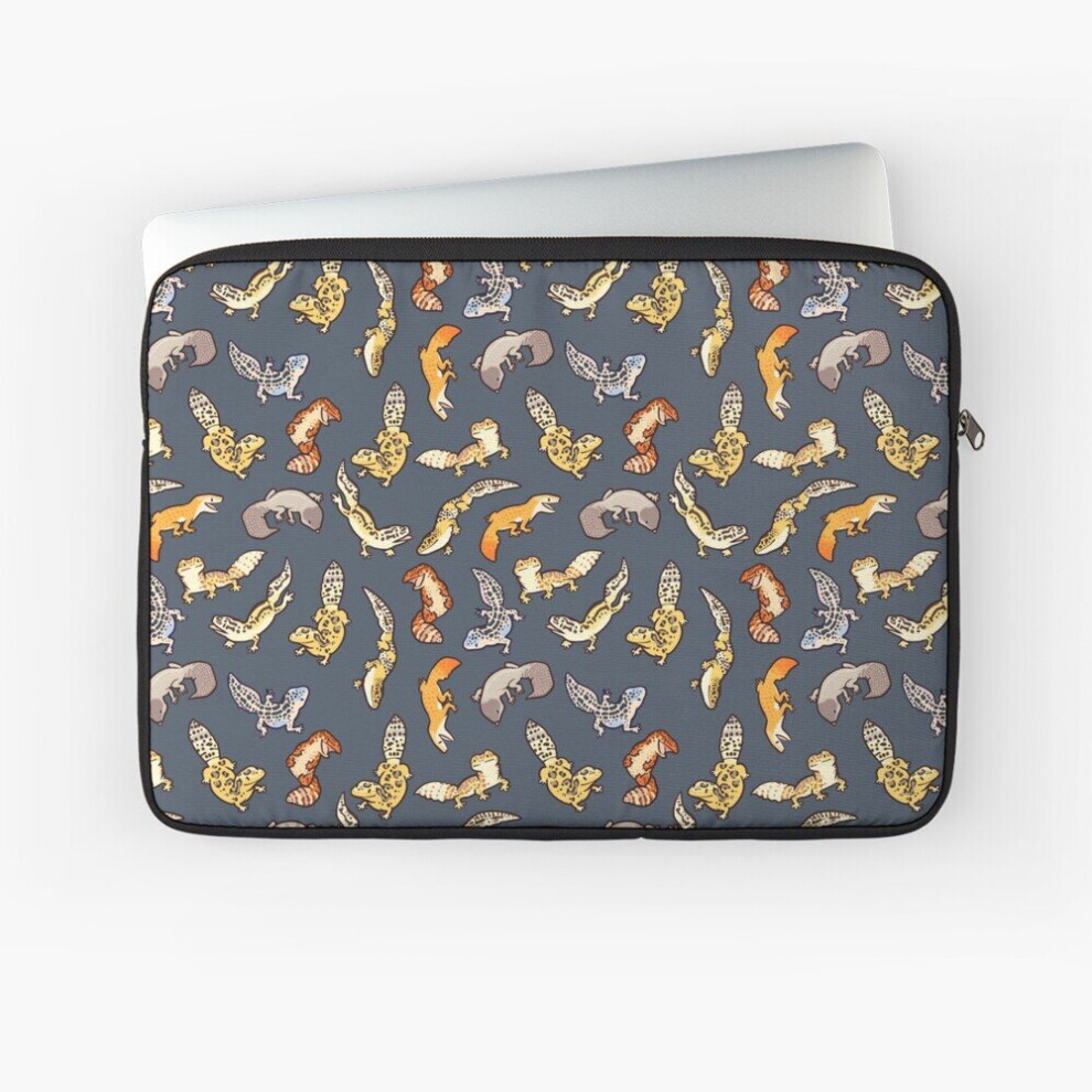 Laptop Sleeve Chub Geckos In Dark 10 12 13 15 17 Inch Case Notebook Tablet Carrying Bag Cover Grey 7802738440270