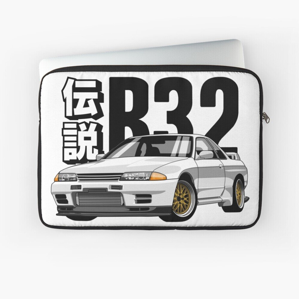 Laptop Sleeve Skyline R32 Gtr (White) 10 12 13 15 17 Inch Case Notebook Tablet Carrying Bag Cover White 7802738474671