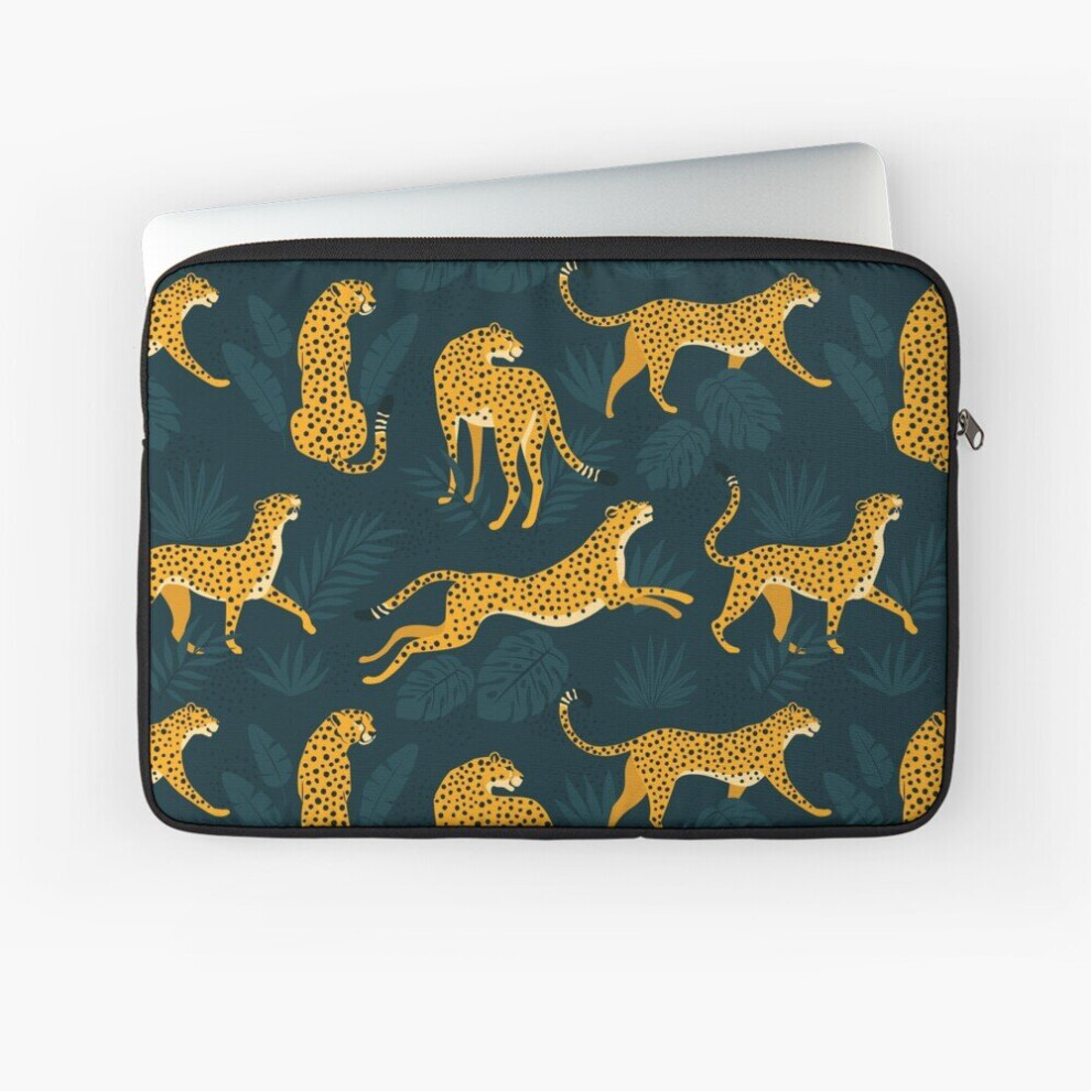 Laptop Sleeve Night Cheetah Pattern 10 12 13 15 17 Inch Case Notebook Tablet Carrying Bag Cover 7802738503395