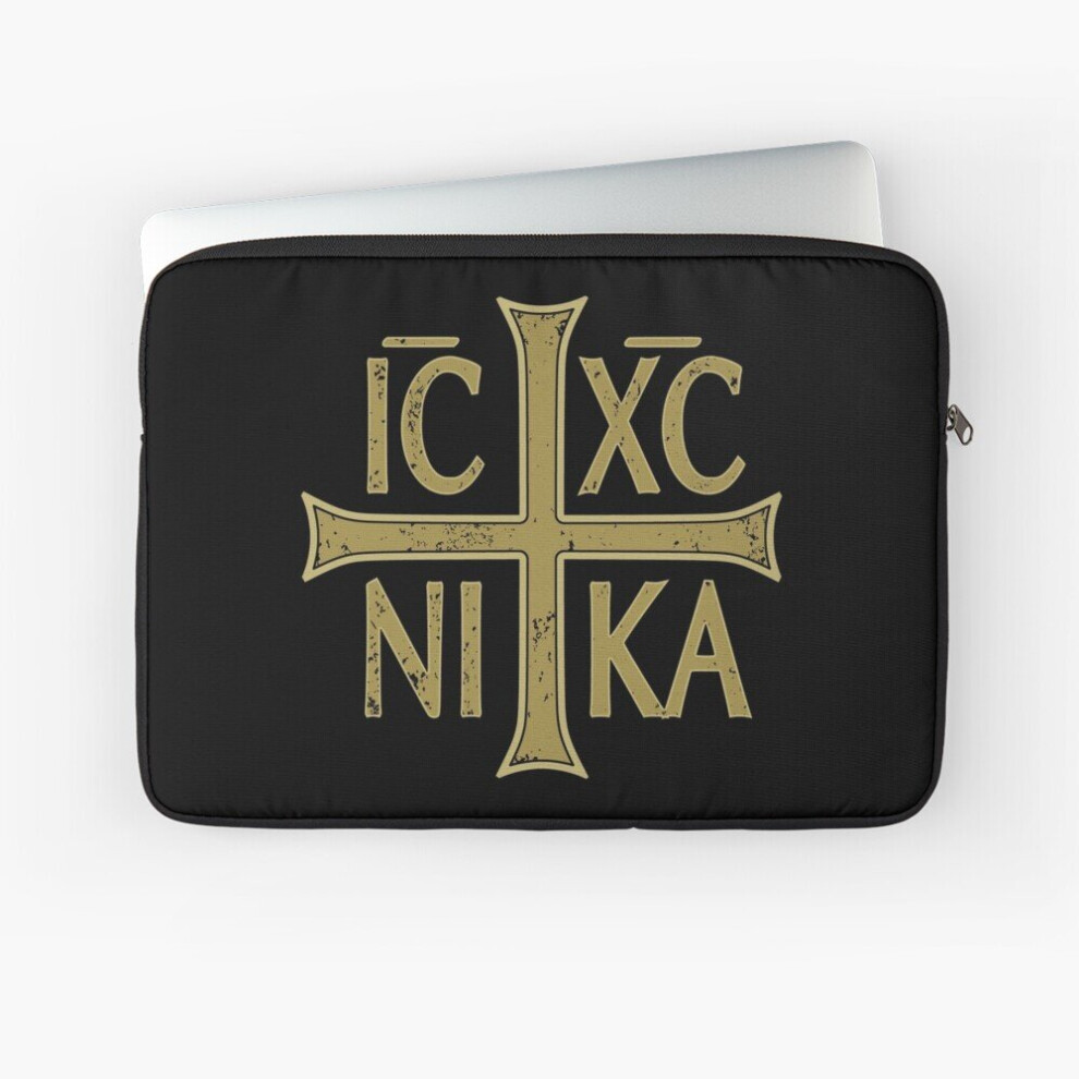 Laptop Sleeve Ic Xc Ni Ka Christogram Cross Orthodox Christian Vintage Graphic 10 12 13 15 17 Inch Case Notebook Tablet Carrying Bag Cover 7802738442502