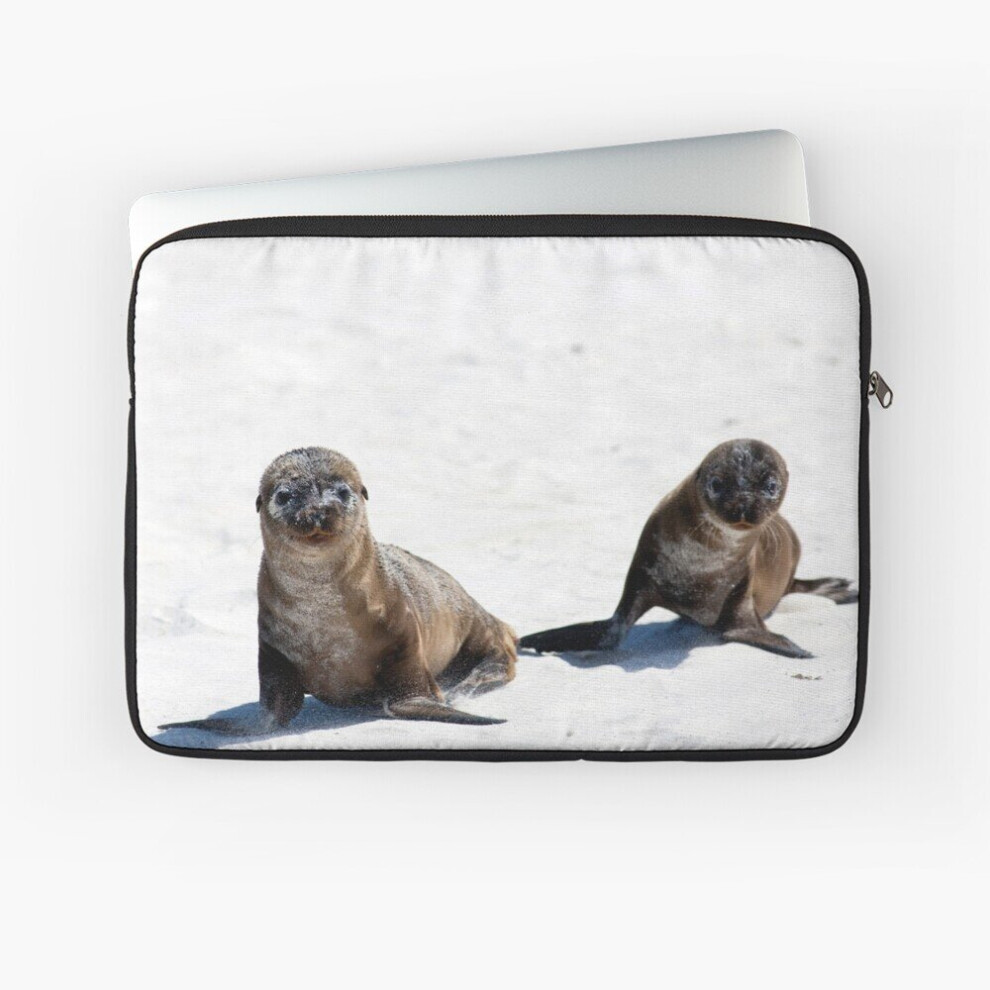 Laptop Sleeve Young Galapagos Sea Lions, Gardiner Bay, Galapagos 10 12 13 15 17 Inch Case Notebook Tablet Carrying Bag Cover 7802738463040