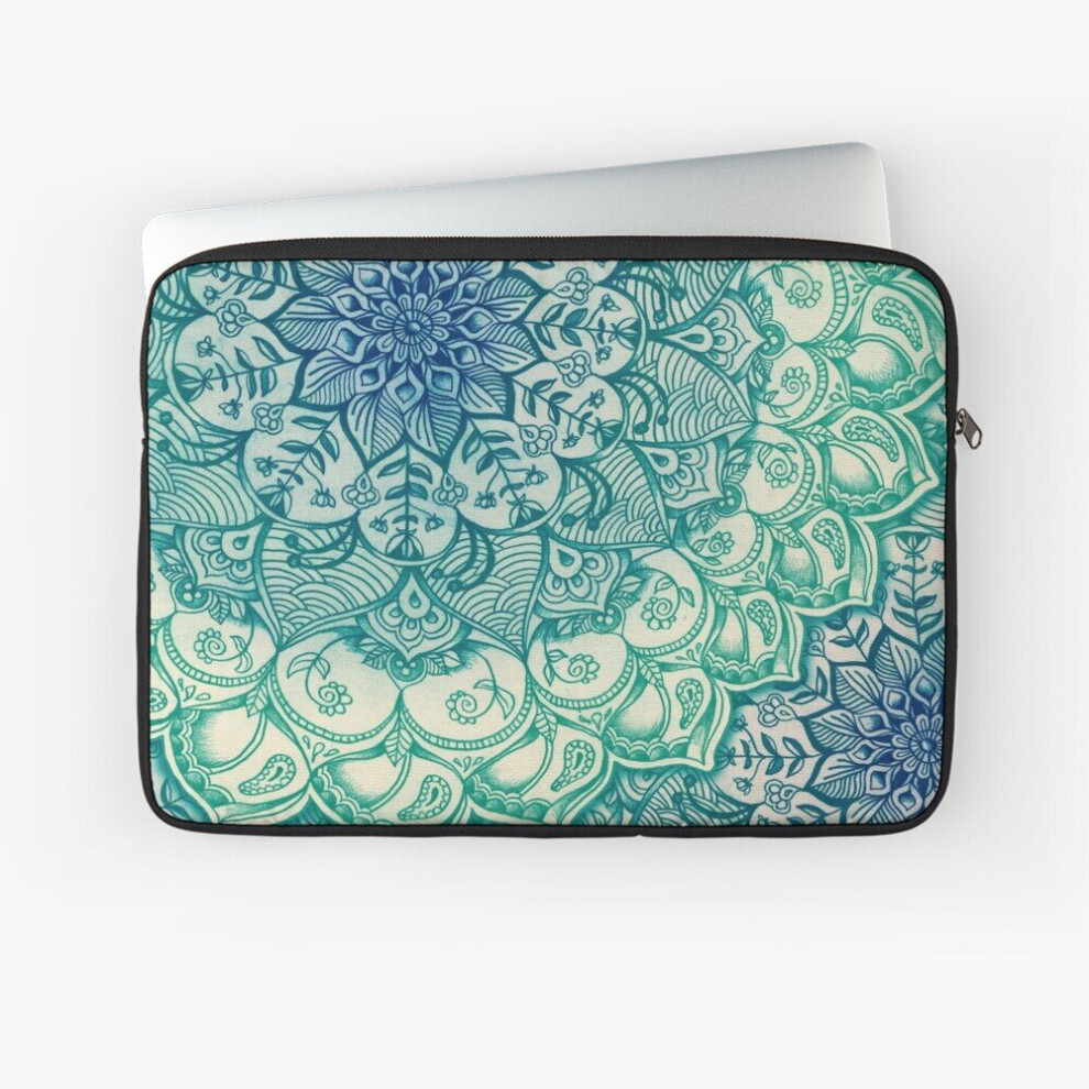 Laptop Sleeve Emerald Doodle 10 12 13 15 17 Inch Case Notebook Tablet Carrying Bag Cover 7802738419825