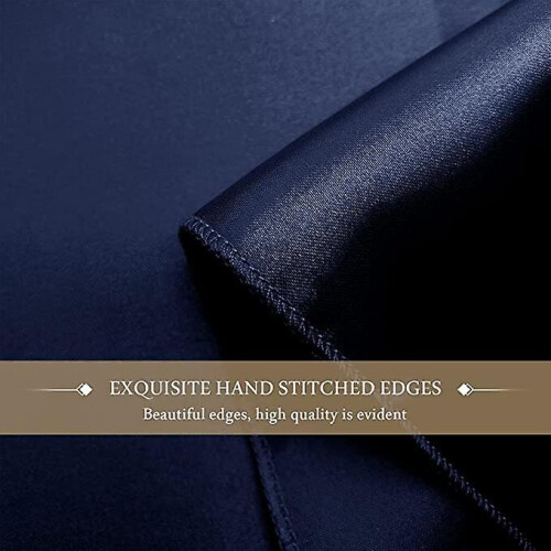 Women's Satin Chiffon Festive Scarfnavy Blue 1