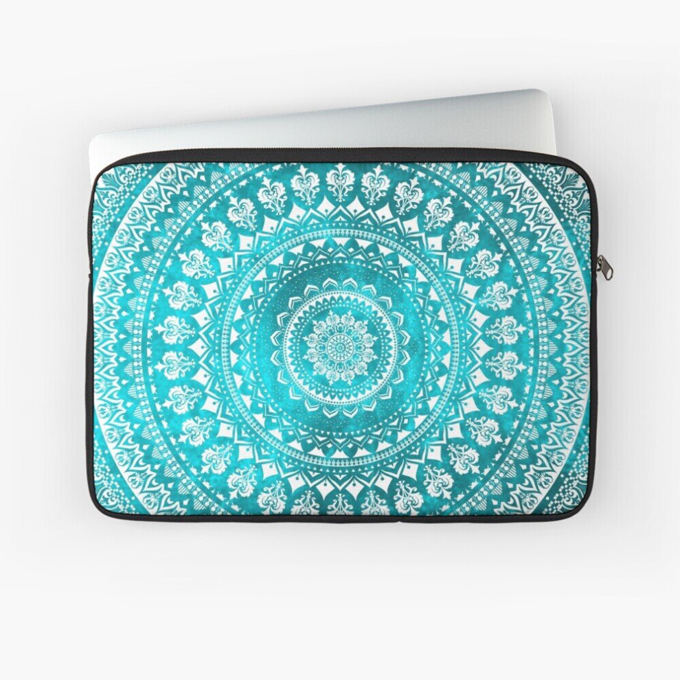 Laptop Sleeve Mandala 10 12 13 15 17 Inch Case Notebook Tablet Carrying Bag Cover Turquoise 7802738510652