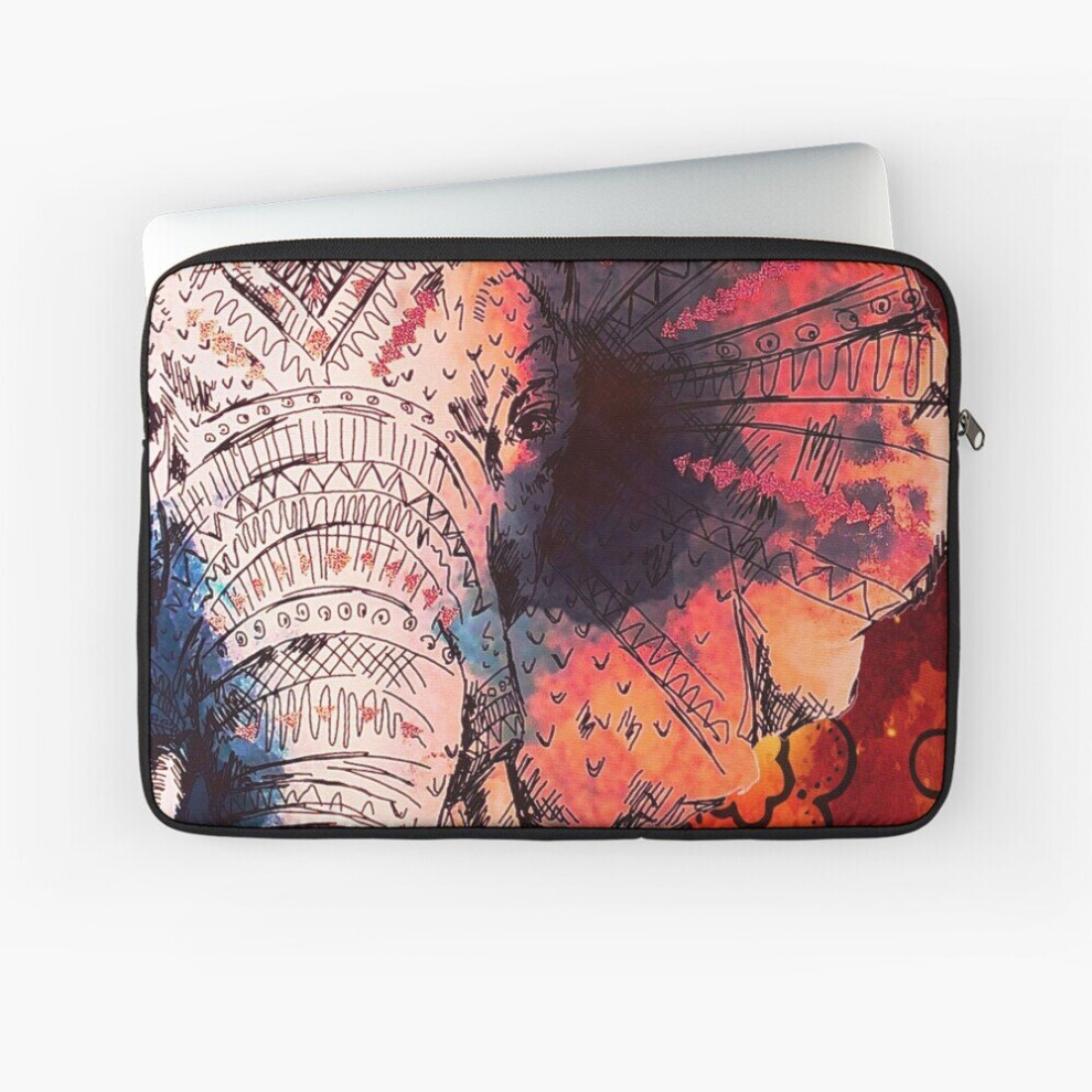 Laptop Sleeve Elephant Indian Asian Elephants Sketched Art 10 12 13 15 17 Inch Case Notebook Tablet Carrying Bag Cover 7802738483789