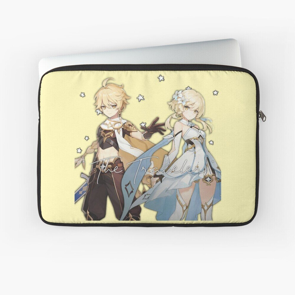 Laptop Sleeve Genshin Impact Aether Lumine 10 12 13 15 17 Inch Case Notebook Tablet Carrying Bag Cover 7802738421880