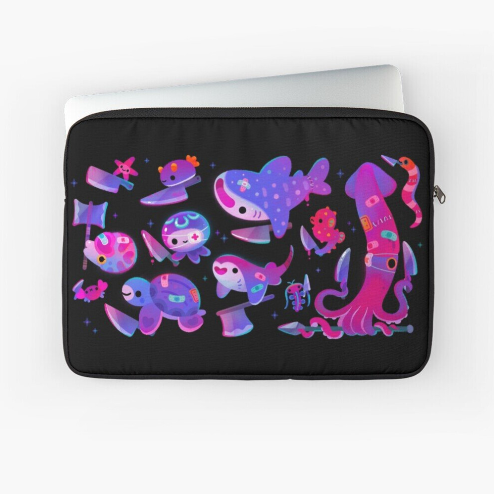 Laptop Sleeve Stabby Marine Life 10 12 13 15 17 Inch Case Notebook Tablet Carrying Bag Cover 7802738442045