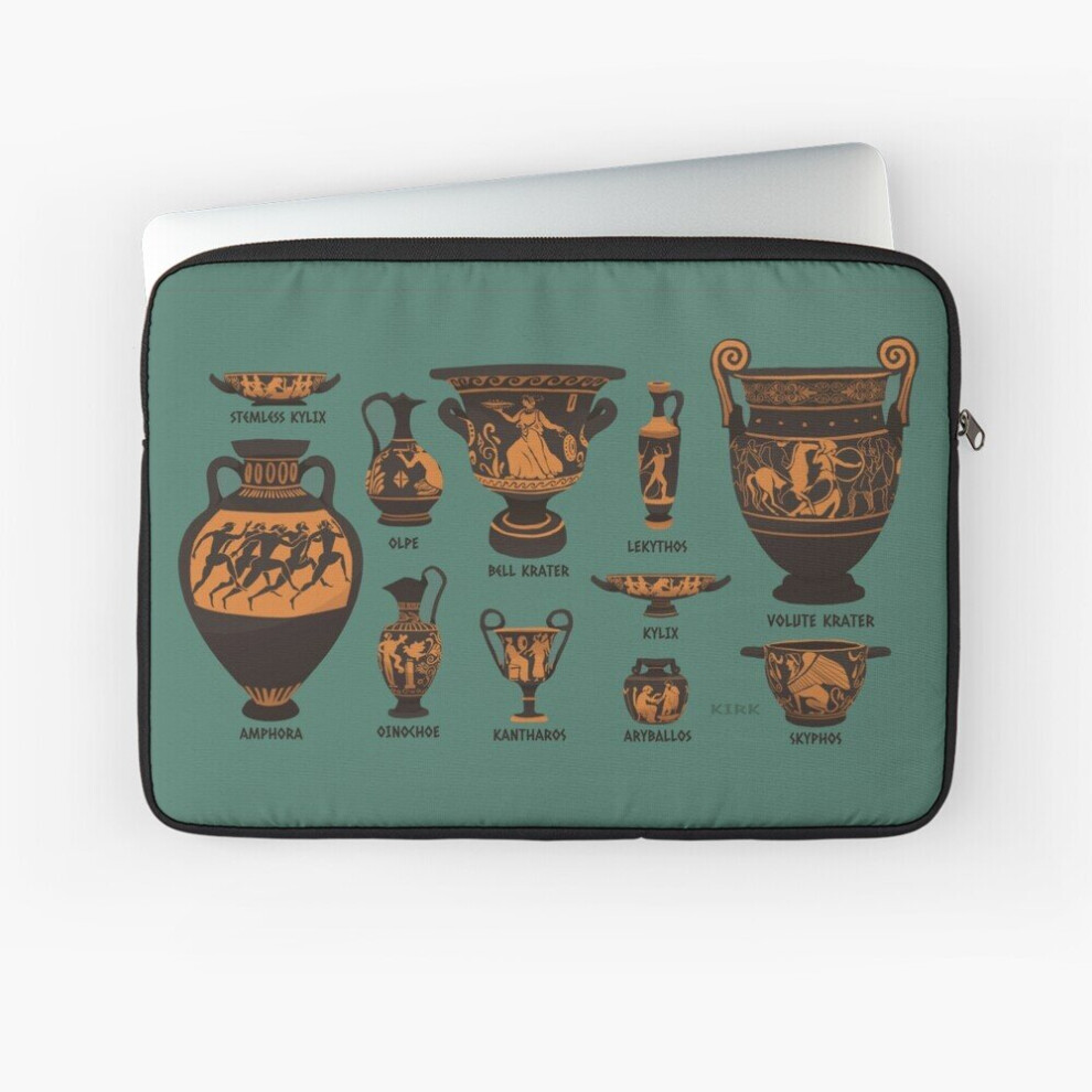 Laptop Sleeve Ancient Greek Pottery 10 12 13 15 17 Inch Case Notebook Tablet Carrying Bag Cover 7802738426540
