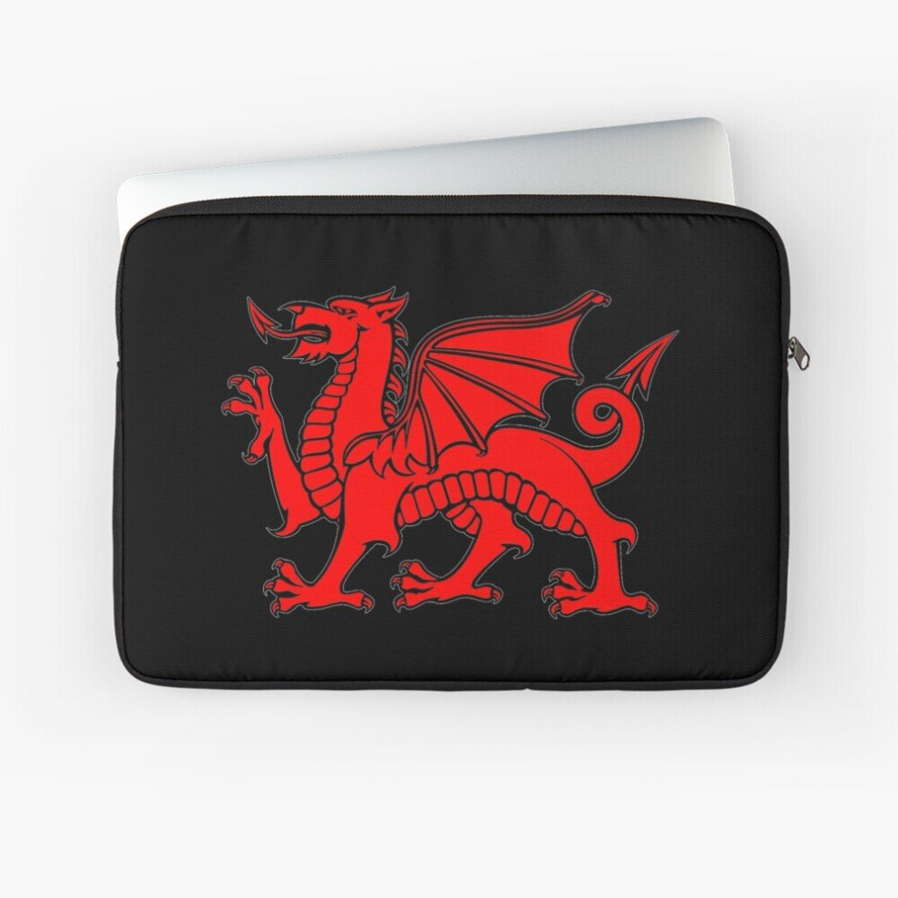 Laptop Sleeve Wales, Welsh Flag, Welsh Dragon, Ddraig Goch 10 12 13 15 17 Inch Case Notebook Tablet Carrying Bag Cover 7802738435887