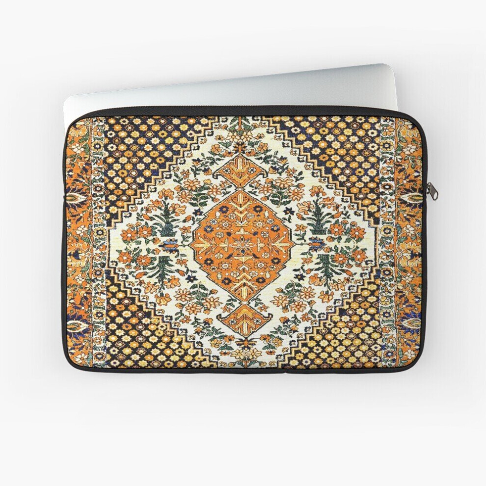 Laptop Sleeve Bakhtiari Floral Persian Carpet Print 10 12 13 15 17 Inch Case Notebook Tablet Carrying Bag Cover 7802738457278