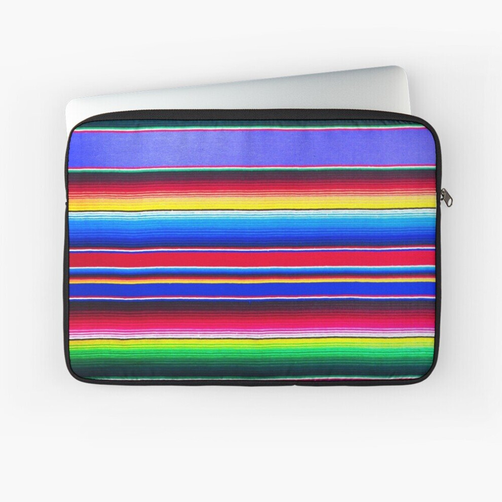 Laptop Sleeve Serape Stripe 10 12 13 15 17 Inch Case Notebook Tablet Carrying Bag Cover Lavender 7802738462791