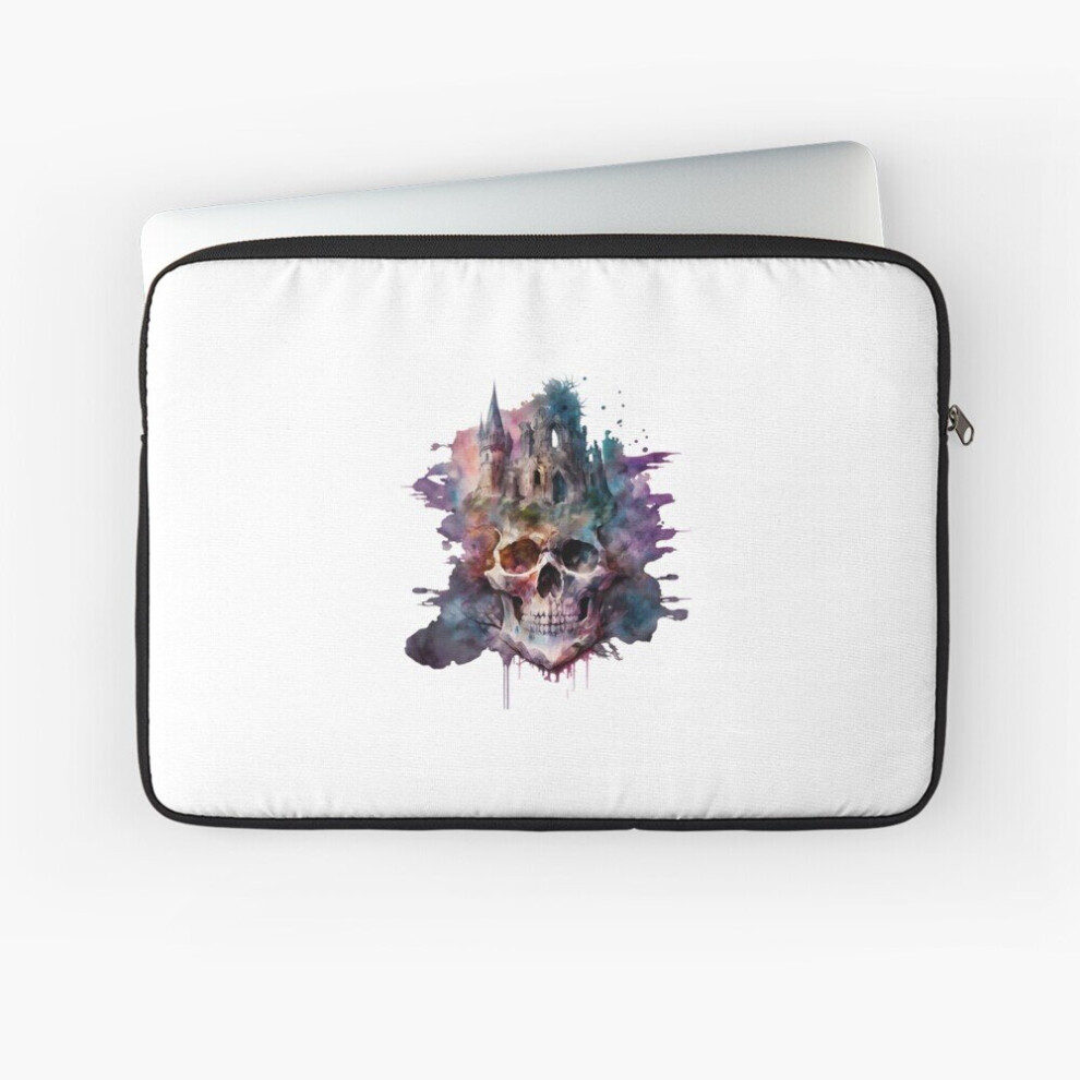 Laptop Sleeve Skull Castle 10 12 13 15 17 Inch Case Notebook Tablet Carrying Bag Cover 7802738453157
