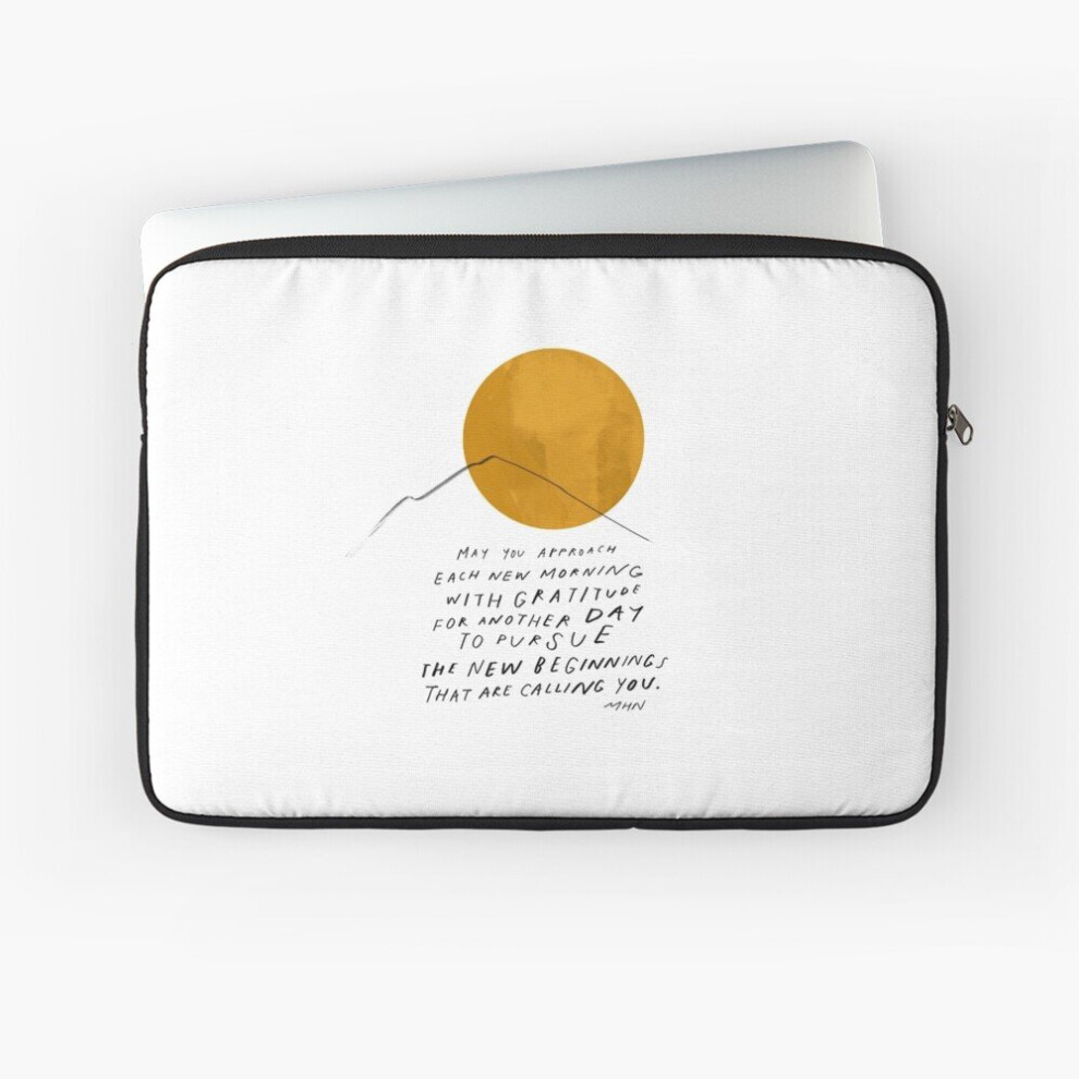 Laptop Sleeve Gratitude Inspirational Motivational Encouraging Quote 10 12 13 15 17 Inch Case Notebook Tablet Carrying Bag Cover 7802738517200