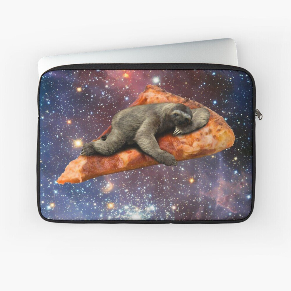 Laptop Sleeve Pizza Sloth In Space 10 12 13 15 17 Inch Case Notebook Tablet Carrying Bag Cover 7802738438185