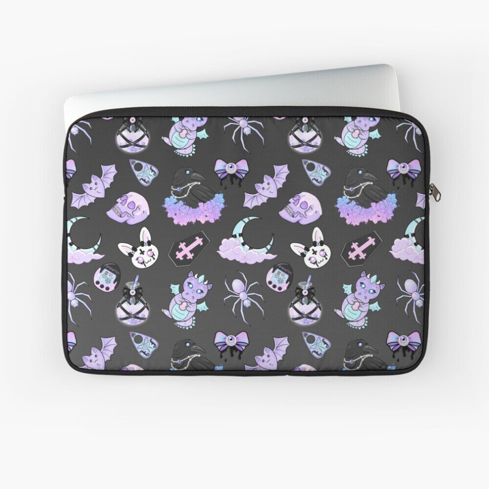 Laptop Sleeve Pastel Goth Pattern (4) 10 12 13 15 17 Inch Case Notebook Tablet Carrying Bag Cover 7802738450941