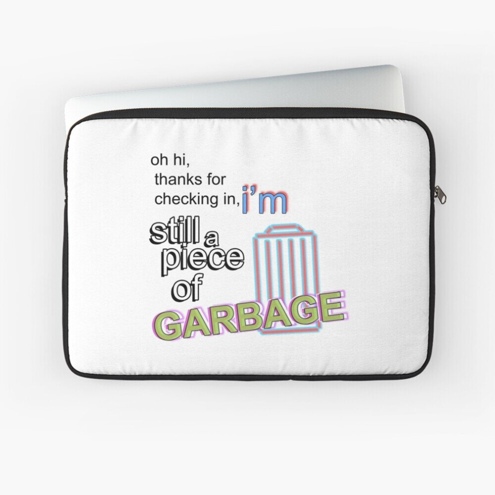 Laptop Sleeve Piece Of Garbage 10 12 13 15 17 Inch Case Notebook Tablet Carrying Bag Cover 7802738469325