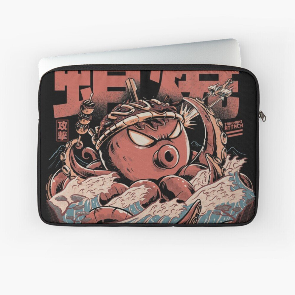 Photos - Laptop Bag Laptop Sleeve Takoyaki Attack Black Version 10 12 13 15 17 Inch Case Notebook Tablet Carrying Bag Cover
