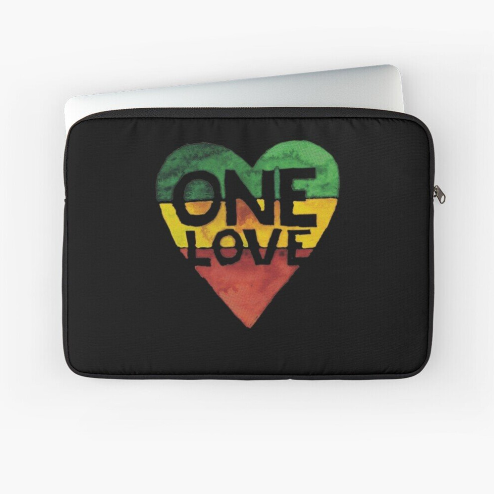 Laptop Sleeve One Love Music Rasta Reggae Heart Peace Roots 10 12 13 15 17 Inch Case Notebook Tablet Carrying Bag Cover 7802738463224