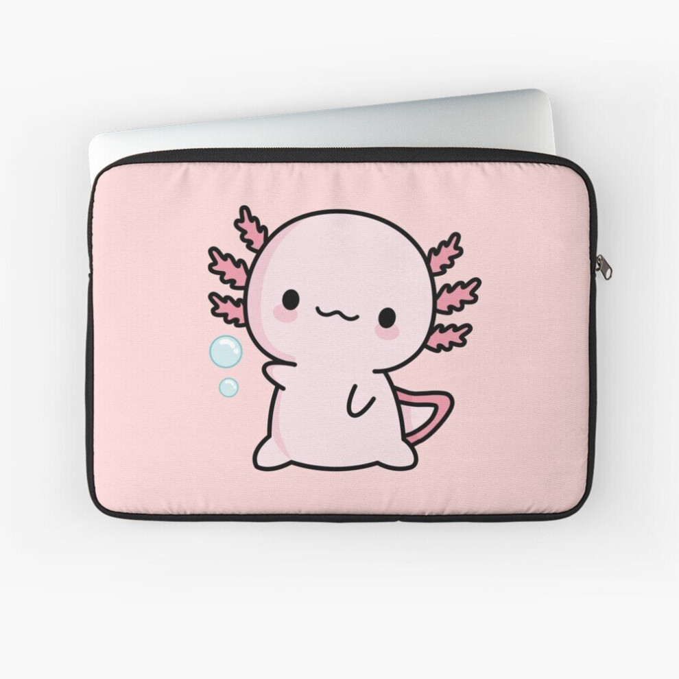 Laptop Sleeve Cute Axolotl Salute 10 12 13 15 17 Inch Case Notebook Tablet Carrying Bag Cover