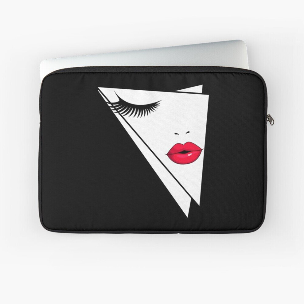 Laptop Sleeve Lips And Lashes Geometric 10 12 13 15 17 Inch Case Notebook Tablet Carrying Bag Cover 7802738474848