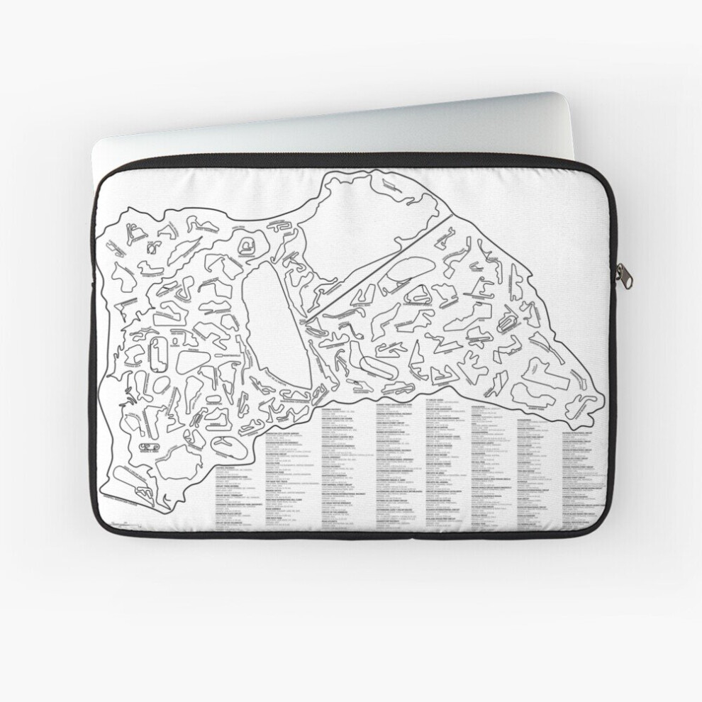 Laptop Sleeve All F1 Tracks 10 12 13 15 17 Inch Case Notebook Tablet Carrying Bag Cover 7802738496437