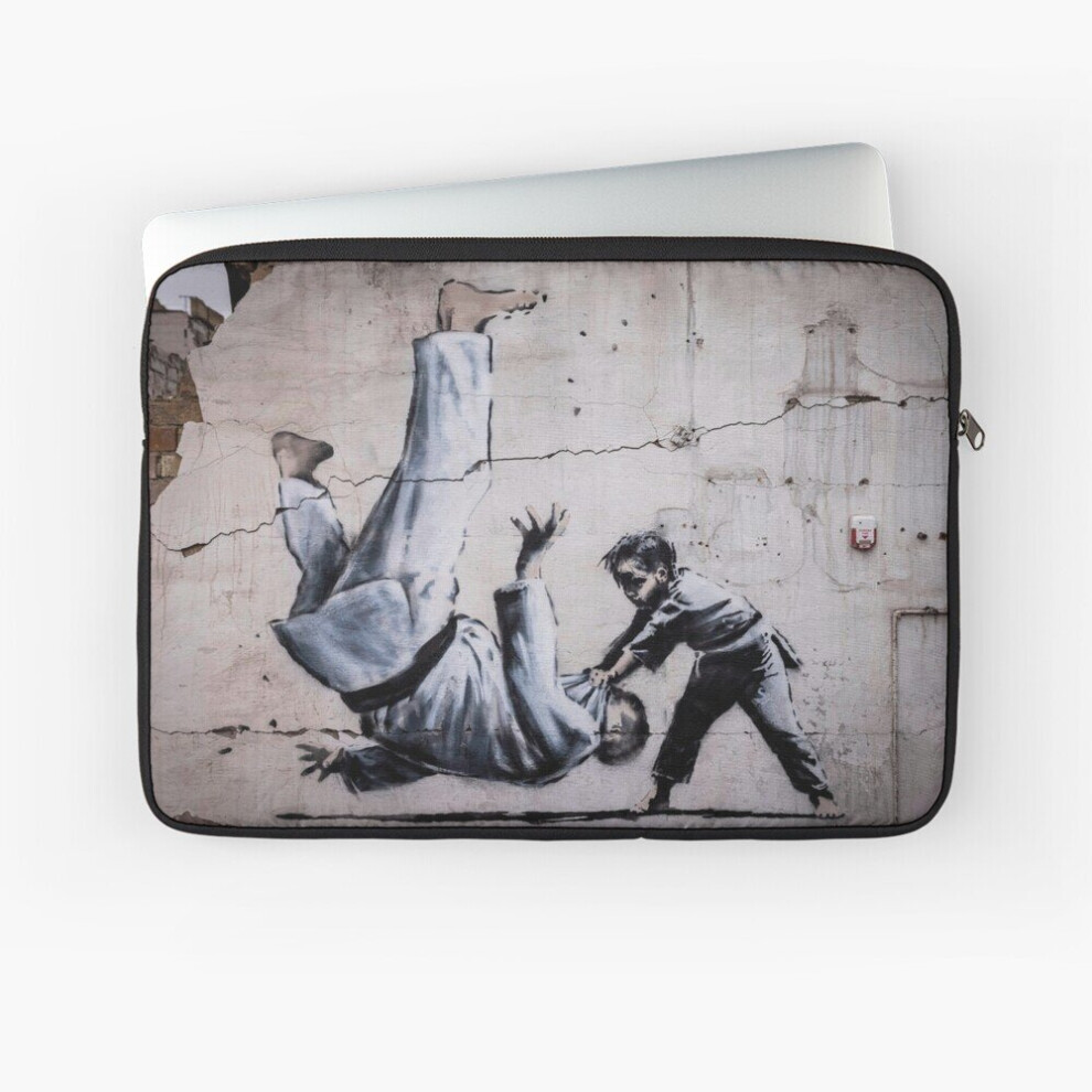 Laptop Sleeve Banksy - Judo Boy 10 12 13 15 17 Inch Case Notebook Tablet Carrying Bag Cover 7802738451368